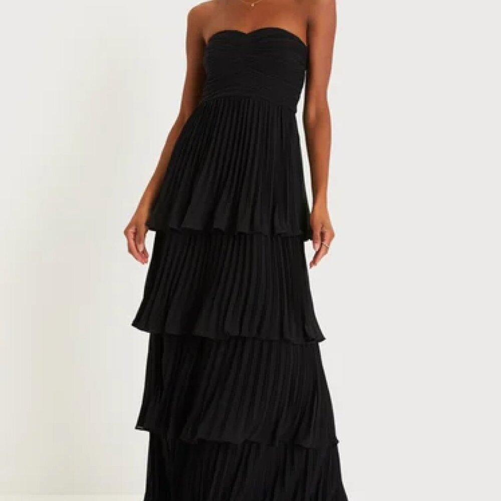 Lulu's Seriously Sensational Black Dress | Large